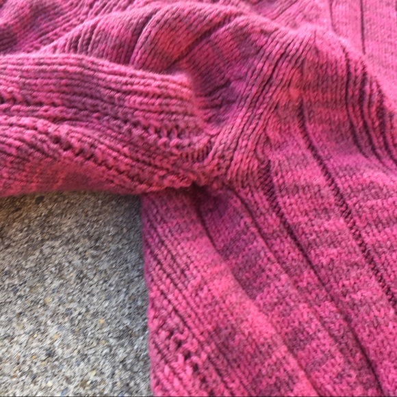 Woolrich cotton button front sweater in Berry - Picture 5 of 8